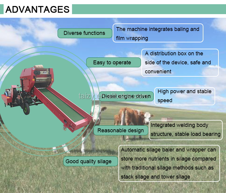 2026 SELL 2026 Full Automatic  - огляд і ціна Silage Baler Machine
