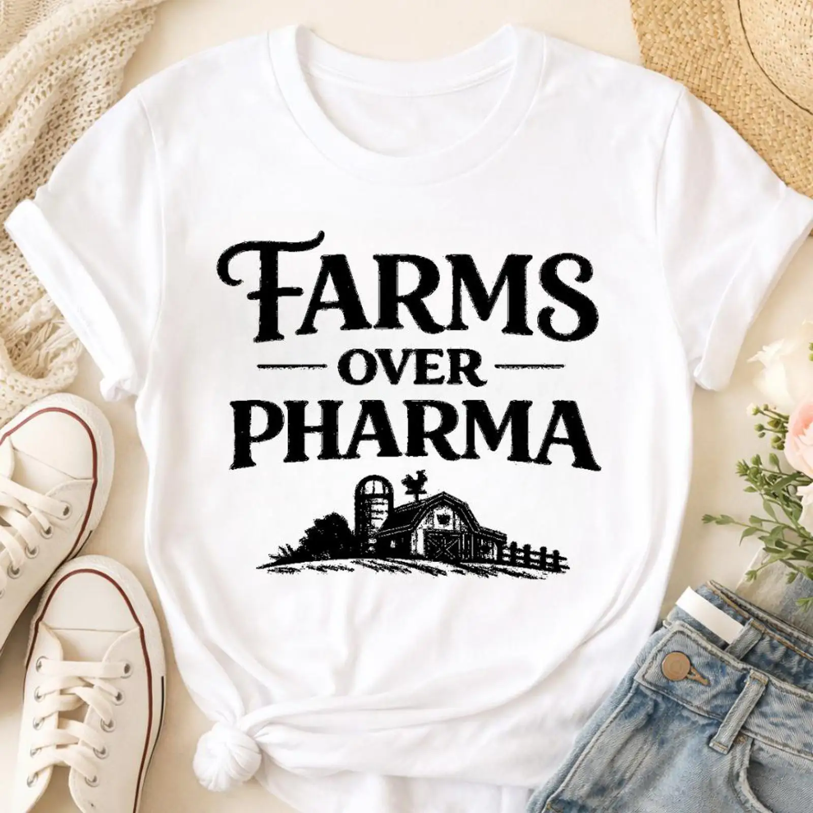 Farms Over Pharma T Shirt Eco  - огляд і ціна Sustainable Agriculture/Farming