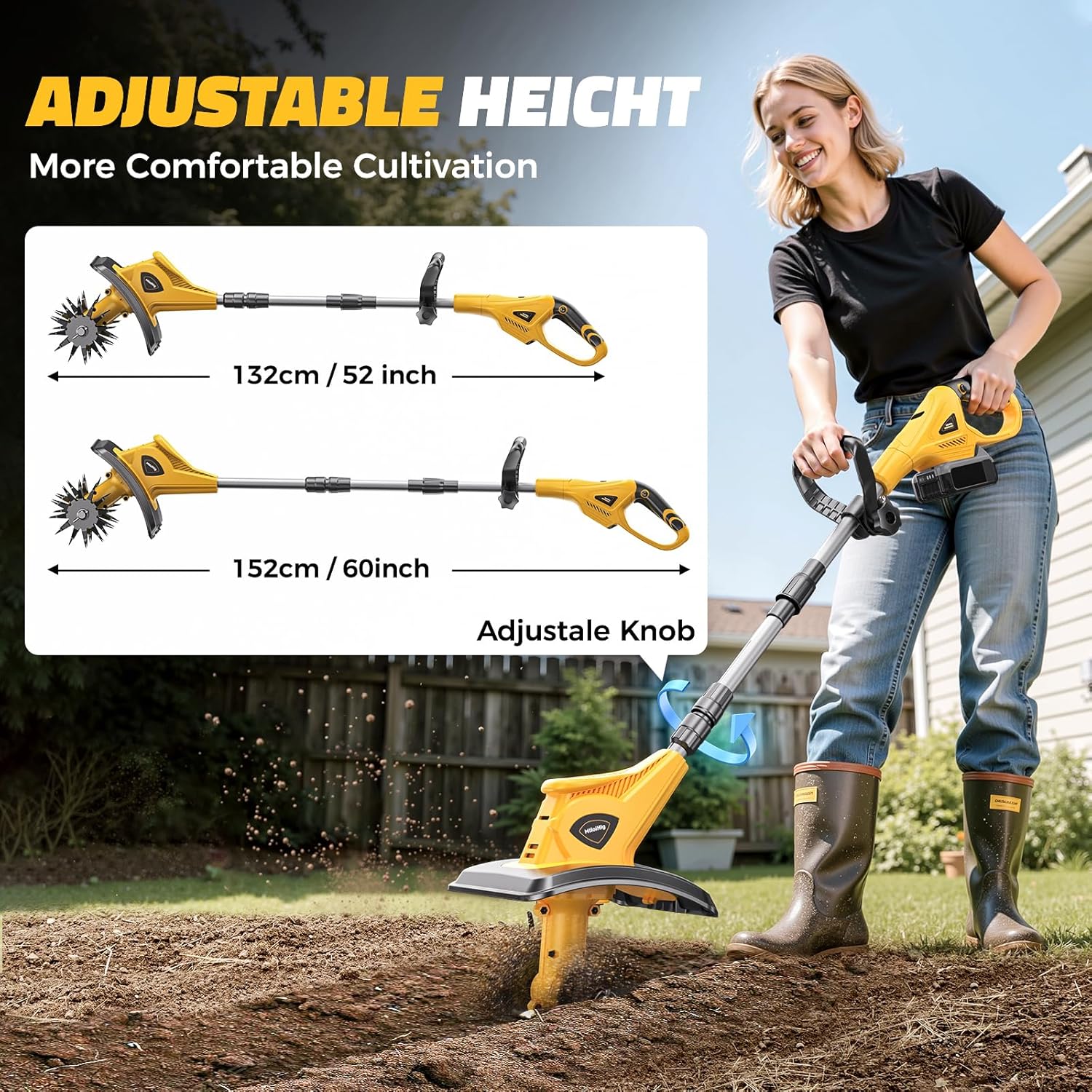 Cordless Tiller Cultivator Com - огляд і ціна Farming Tools For Agriculture