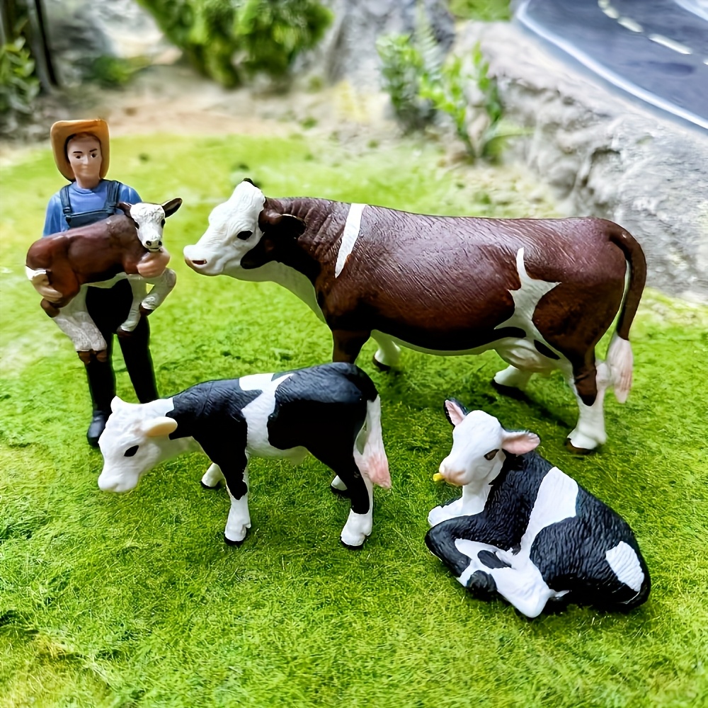 Farm Farmer And Cow Model Set  - огляд і ціна Farming Agriculture Stocks